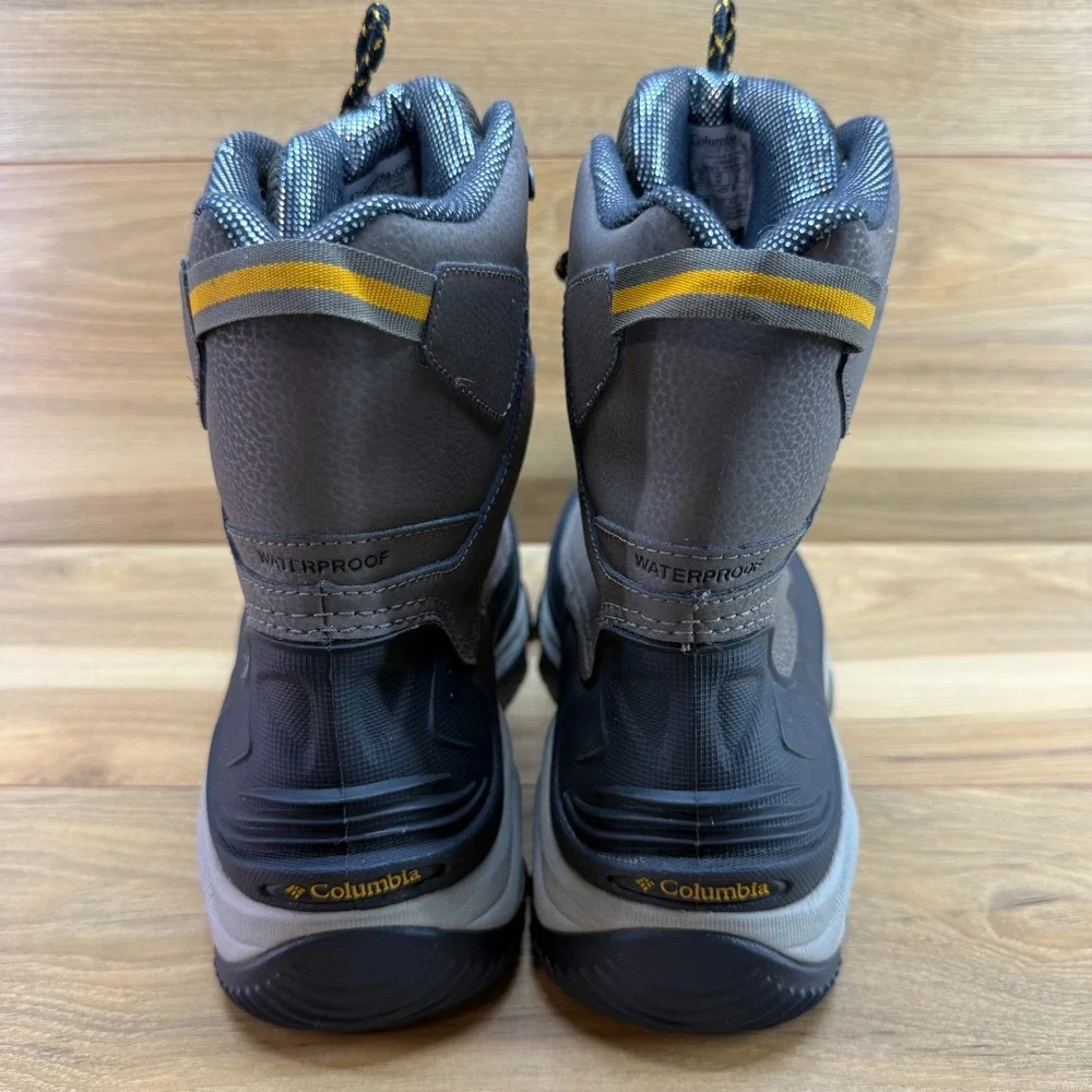 Columbia Bugaboot III Arctic Omni Heat Mens Boot 12 Gray Black Snow Waterproof